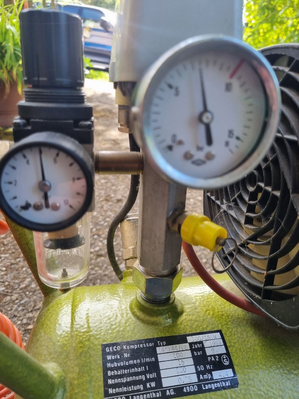 Compressori: Geco Kompressor, Typ 100/15 W,  Schweizer Montage – Usato da Grellingen venduto da Swissmeen 3