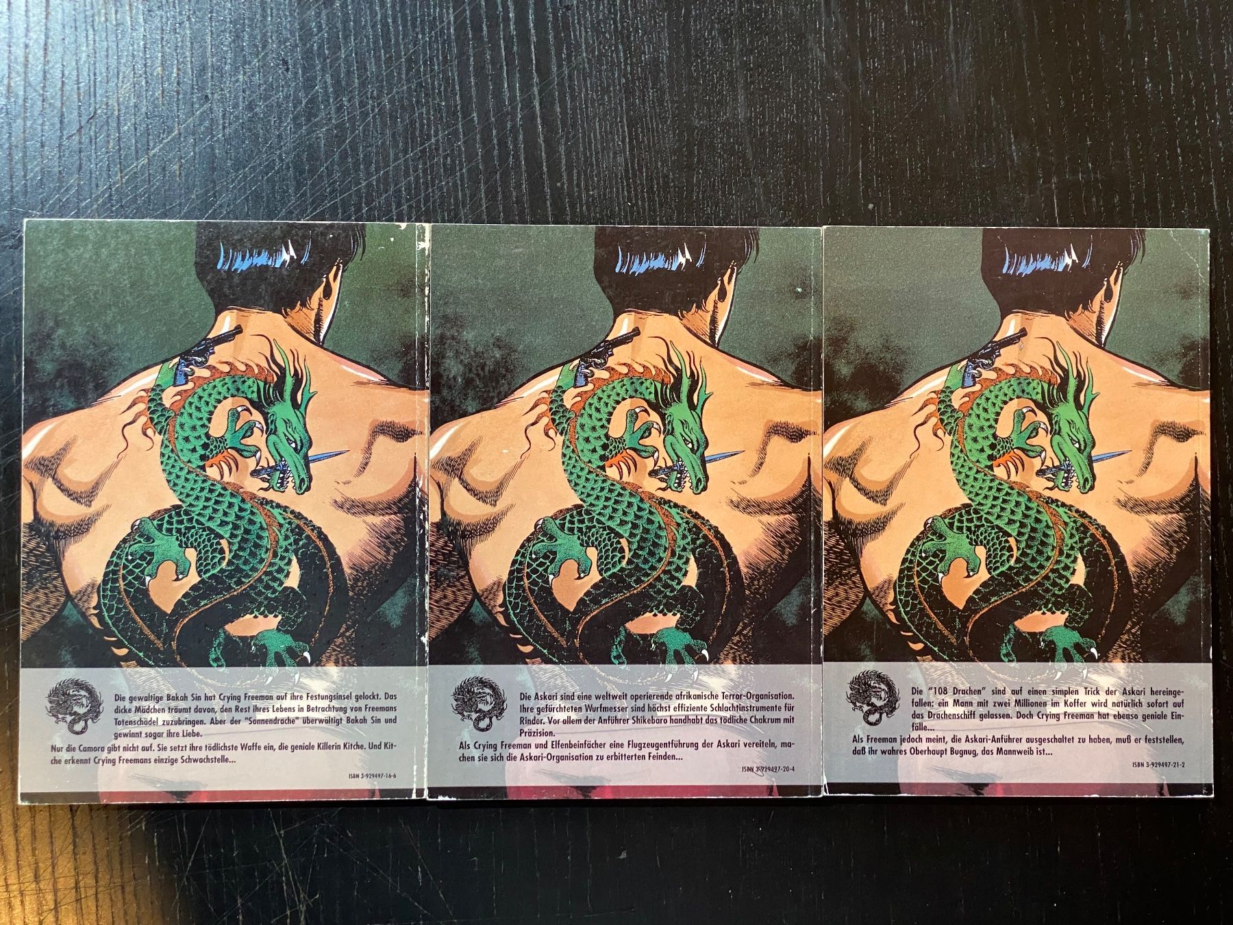 Libri: CRYING FREEMAN / Bände Nr.2, 3 und 4 / Schatten Des Todes – Usato da Zuerich venduto da SonderArt-Wertgut 5