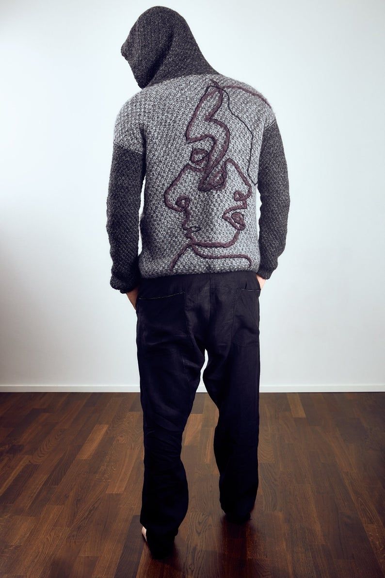 Maglioni & Felpe: Neue designer handgemachte unikat wollen pullover, große L – Nuovo e nell'imballaggio originale da Zürich venduto da joa_26k8 2