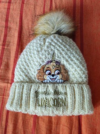 Paw Patrol "Skye" Kinder Wintermütze mit Bommel (Neu)