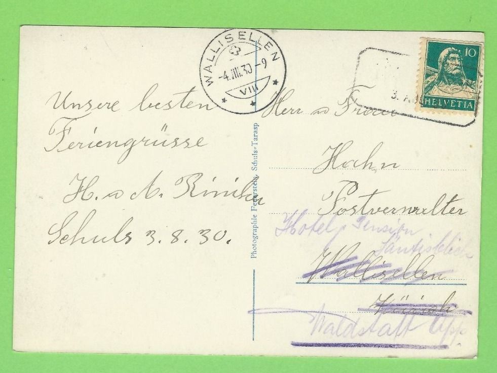 Cartoline postali: Fontana - Tarasp – Usato da Zürich venduto da t24_de 1