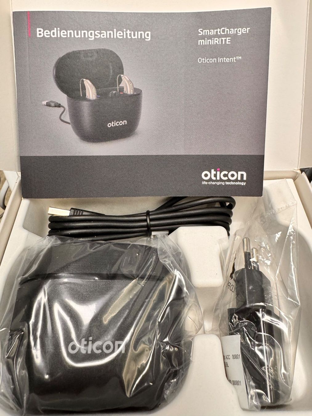 Caricabatterie: Oticon Intent smart Charger miniRITE  Model CC 2 – Nuovo e nell'imballaggio originale da Hermetschwil-Staffeln venduto da Sigmund57 1