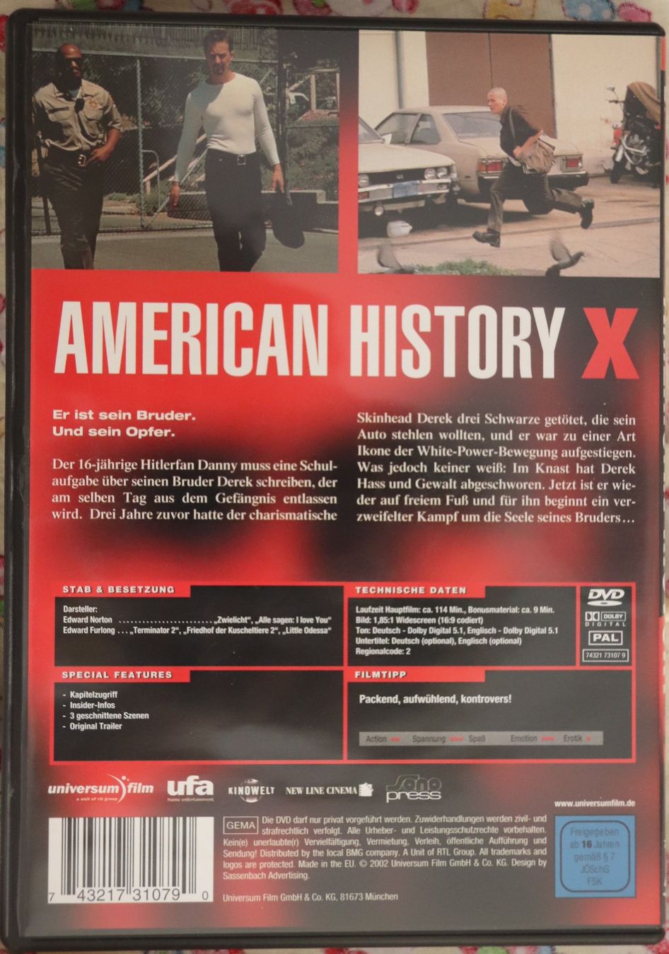 Alle DVDs: American History Regie Tony Kaye – Gebraucht aus Glattfelden von Sirax 1