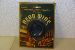 NEON WIRE mit Soundcontrol - 180cm, blau