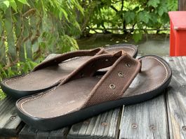 Flip Flops, Leder, Gr. 41