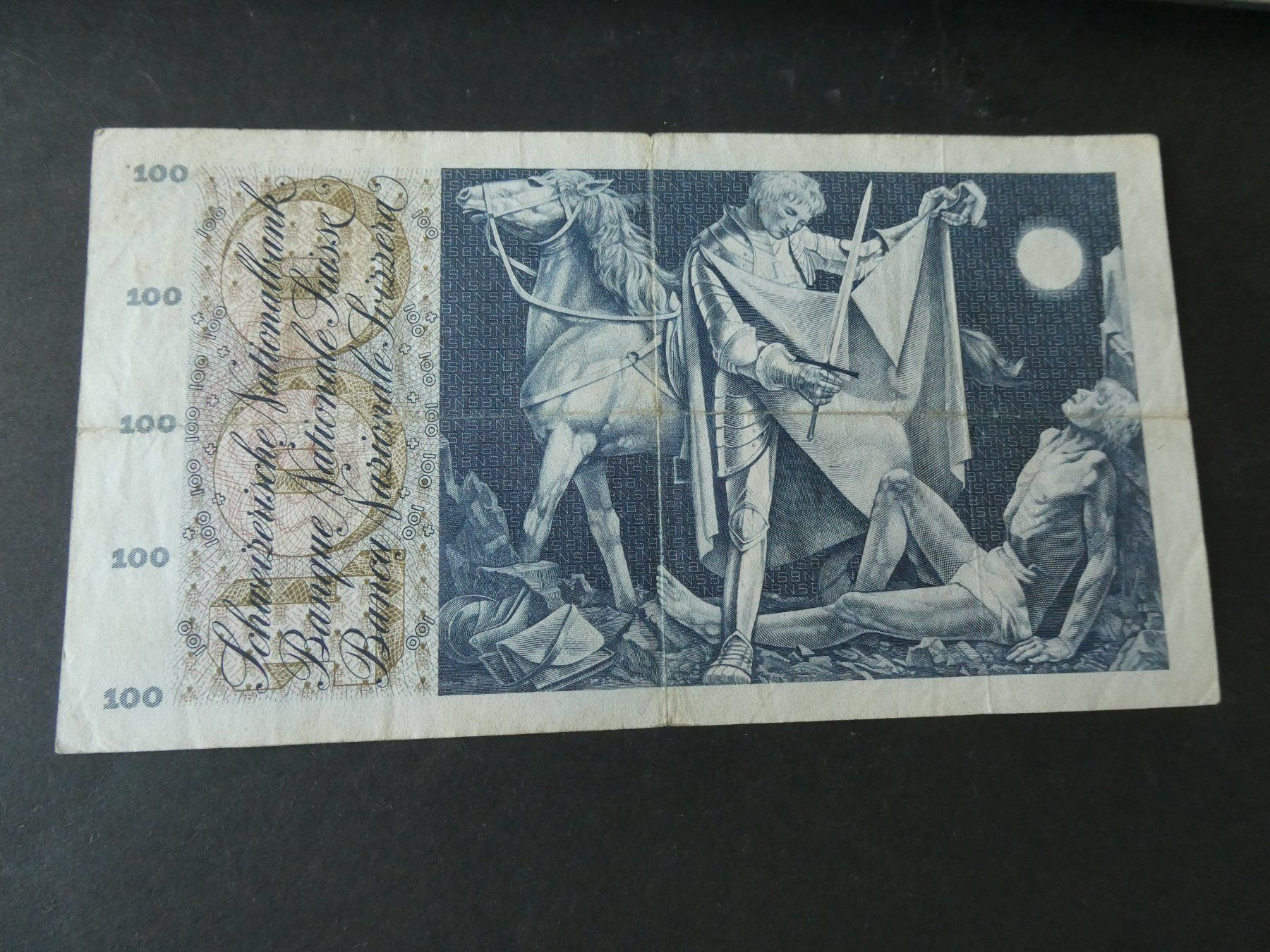 Billets de banque: Schweiz 1970, 100 Franken – D'occasion à Hinterforst par Rohusri 1