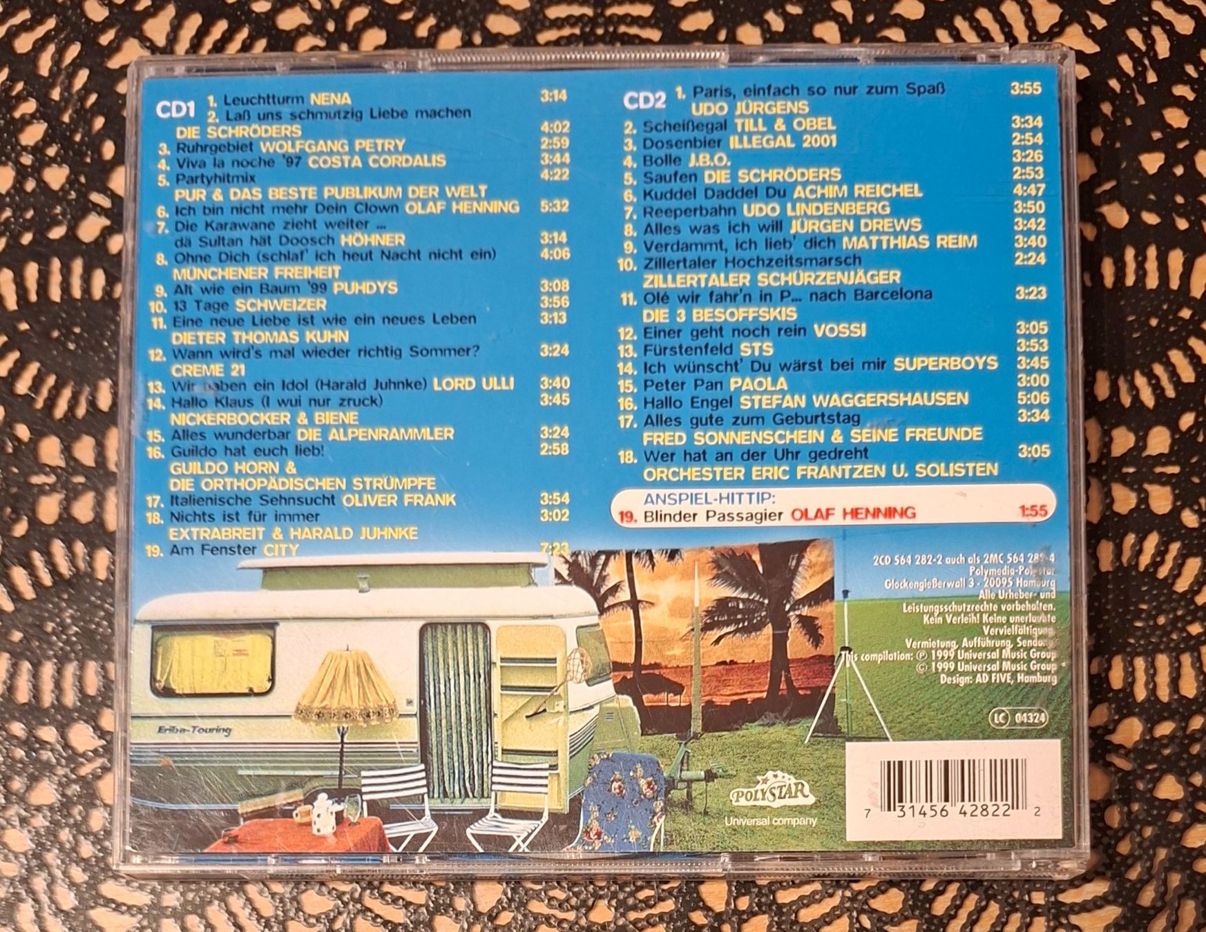 CD: Fetenhits - Die Deutsche 2, Hit Compilation Sampler 2CD 1999 – Usato da Schönenberg TG venduto da Gregolino76 1
