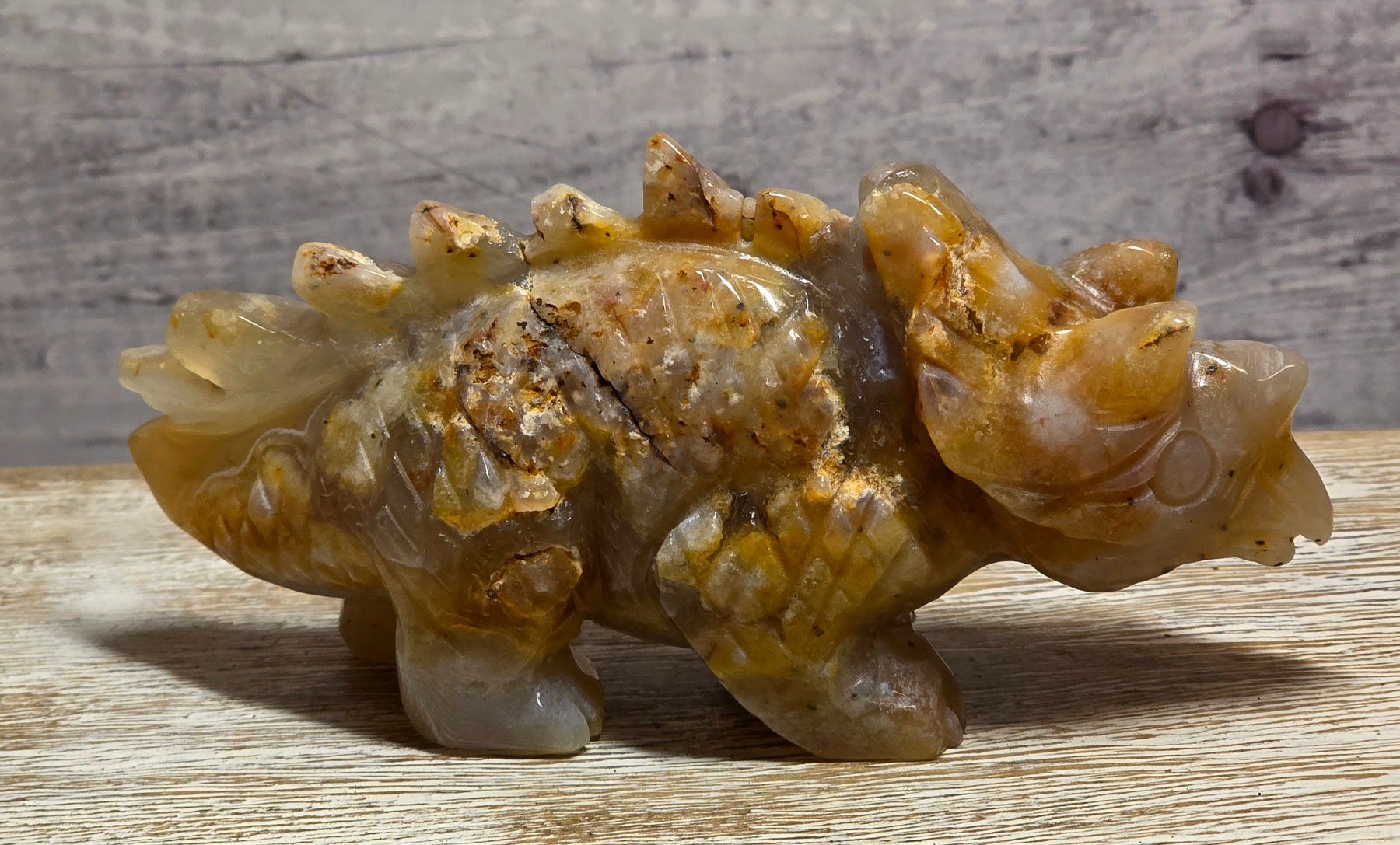 Minerali & Pietre curative: Cherry Achat Triceratops 355g – Nuovo e nell'imballaggio originale da Matzingen venduto da Shay_Crystalz 1