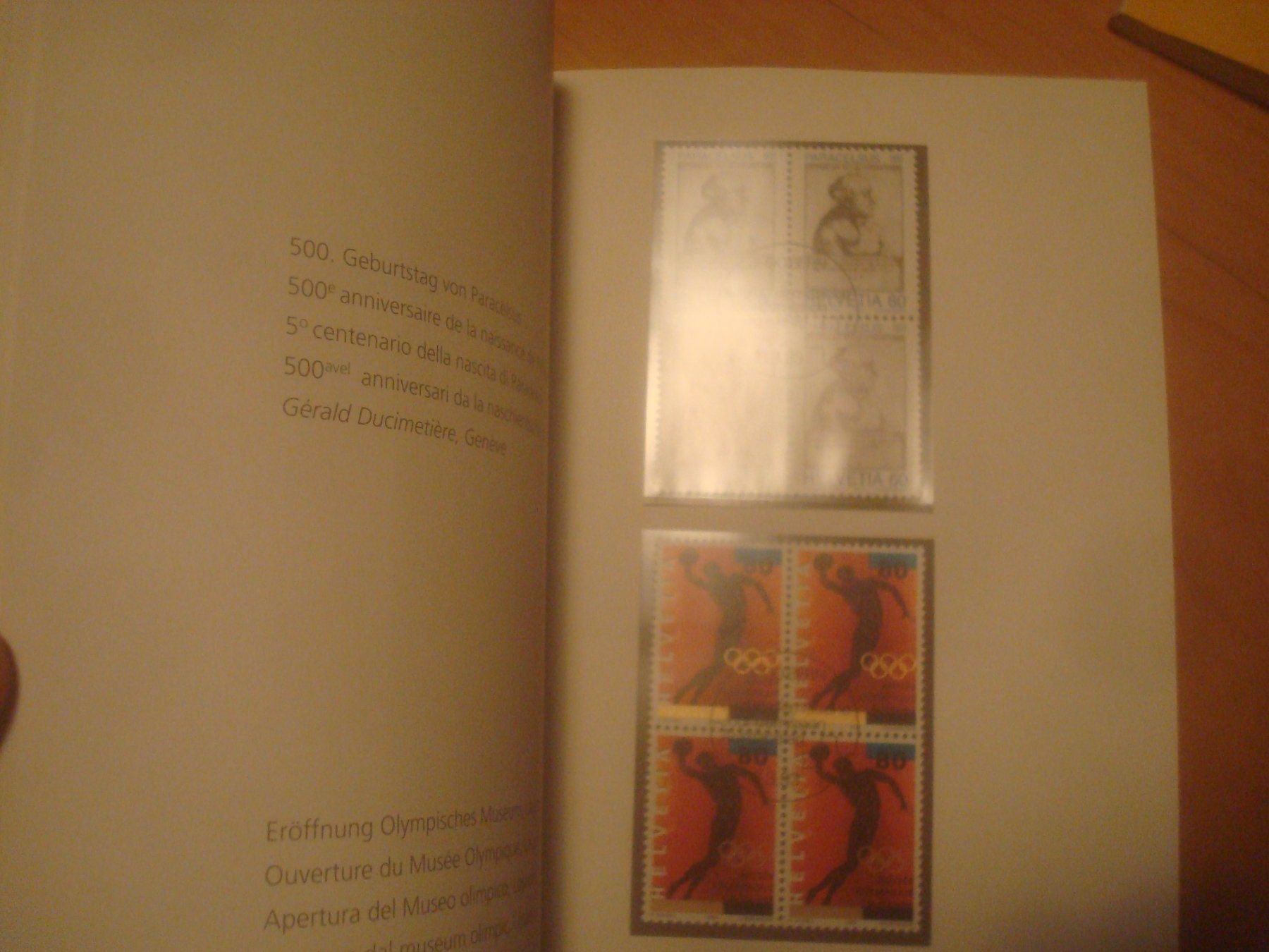 Alle Briefmarken: CH 1993 Jahresbuch mit 4er Blocks – Gebraucht aus Gordola von Polentaefung 3