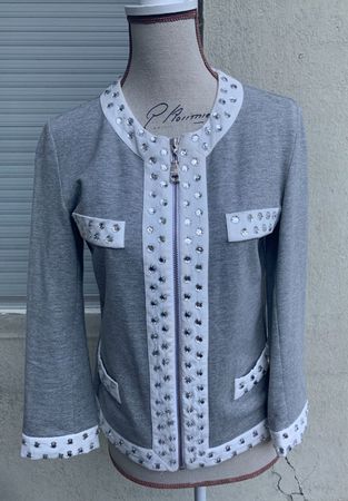 Superbe veste courte MOSCHINO LOVE grands brillants t.36