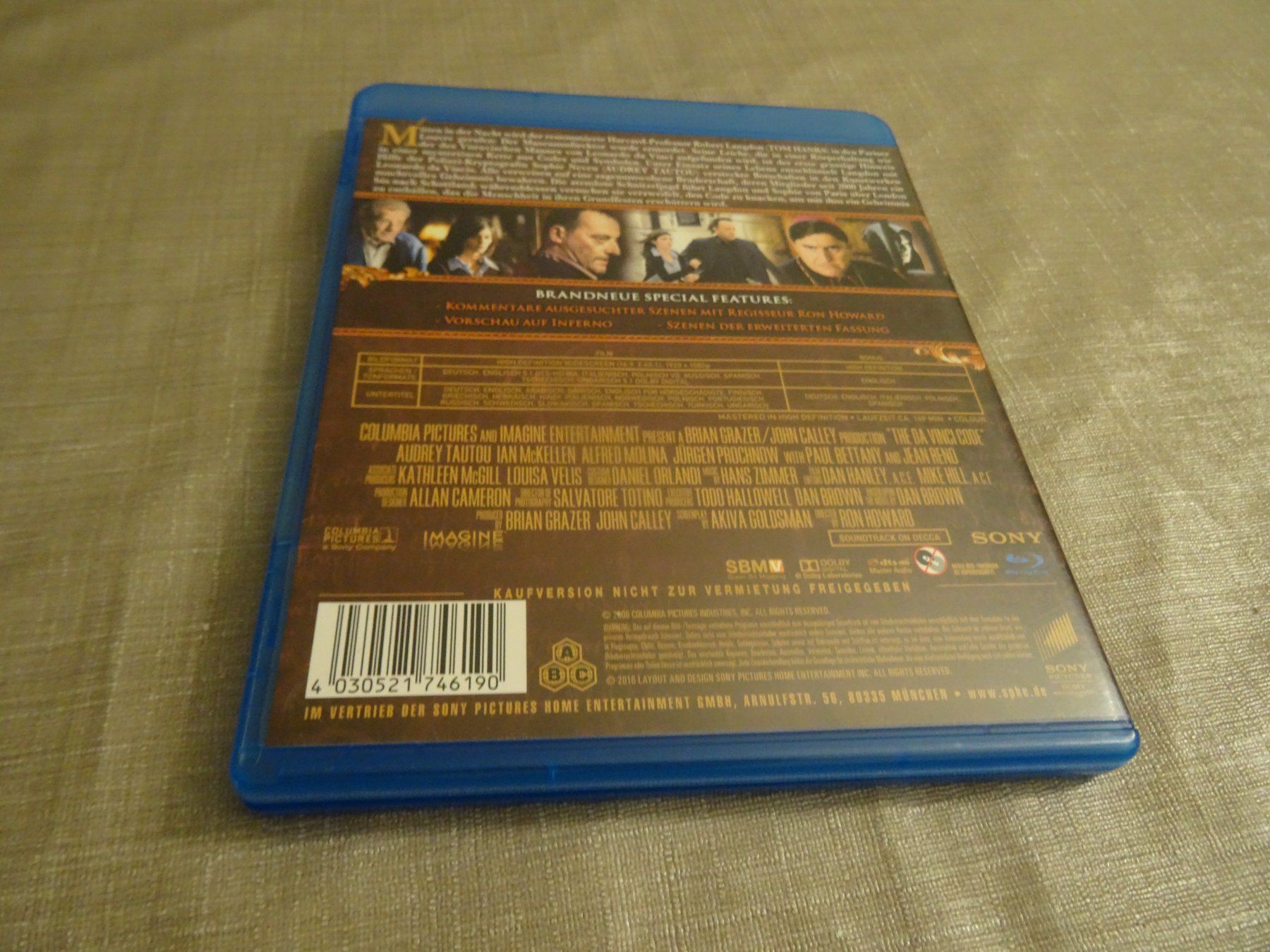 Tutti i DVDs: The Da Vinci Code - Sakrileg Blu-Ray  Anniversary Edition – Usato da Olten venduto da Disc-Verkauf 2