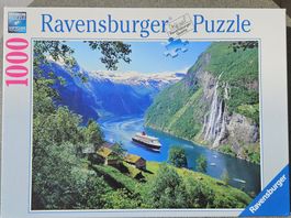 Puzzle 1000 Teile  "Norwegischer Fjord"