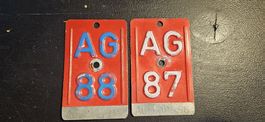 Velonummern AG 1987 & 1988