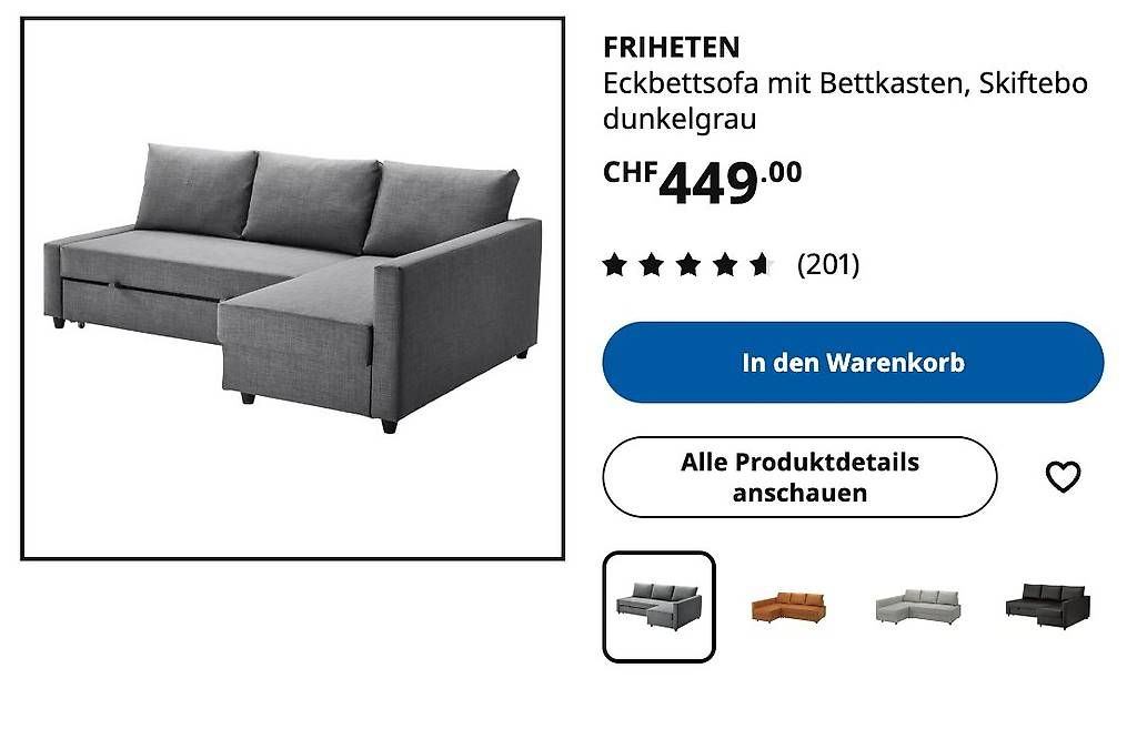 Divani: Sofa FRIHETEN – Usato da Zürich venduto da vni_6g9r 3