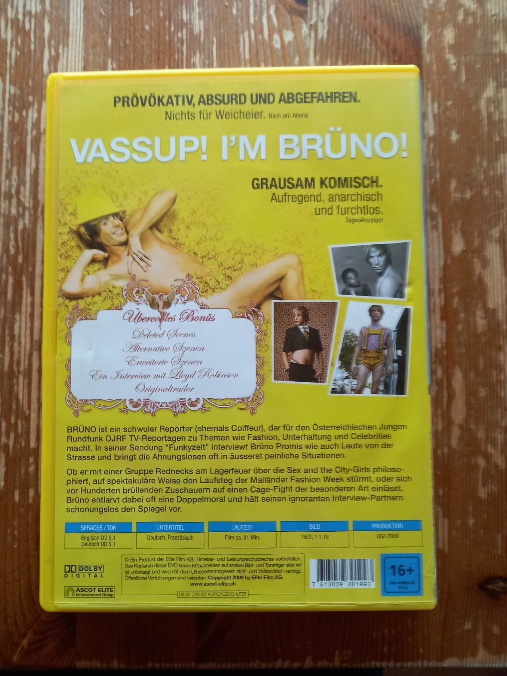 Tutti i DVDs: Brüno mit Sacha Baron Cohen – Usato da Langenthal venduto da noa_9wcy 2