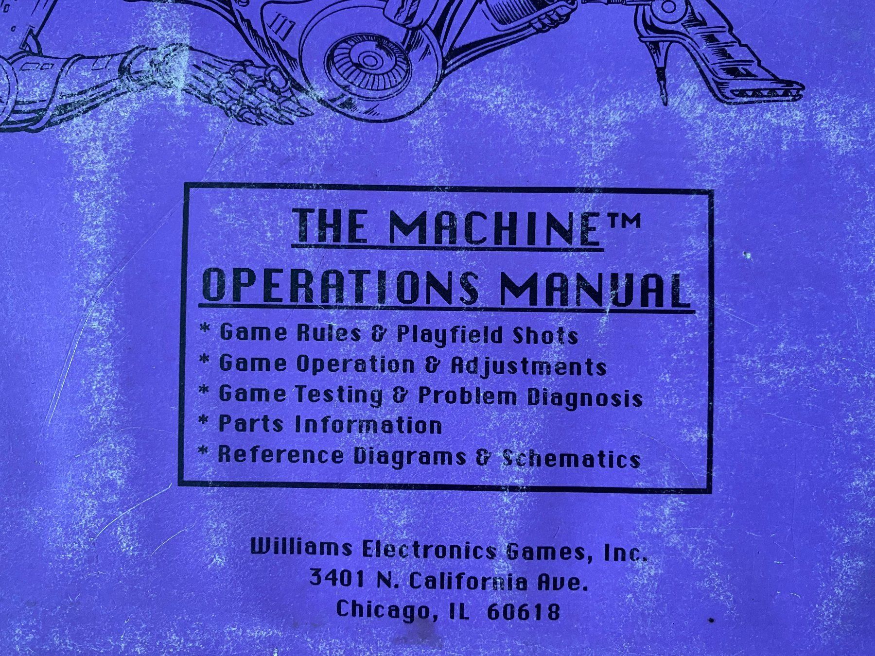 Williams Flipper: Original Flipper Handbuch – The Machine von Williams – Usato da St.Gallen venduto da kingsamas 1