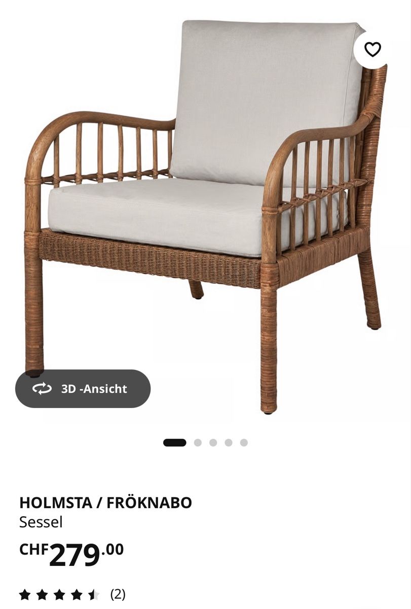 Ikea Sessel: 2 IKEA Holmsta-Sessel – Gebraucht aus Zollikon von azb_6ykh 5