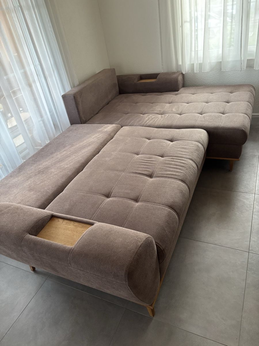 Divani: Ecksofa mit Schlaffunktion, Couch braun, 285x180, Schlafsofa – Usato da Hagenbuch ZH venduto da LisaChristine 6