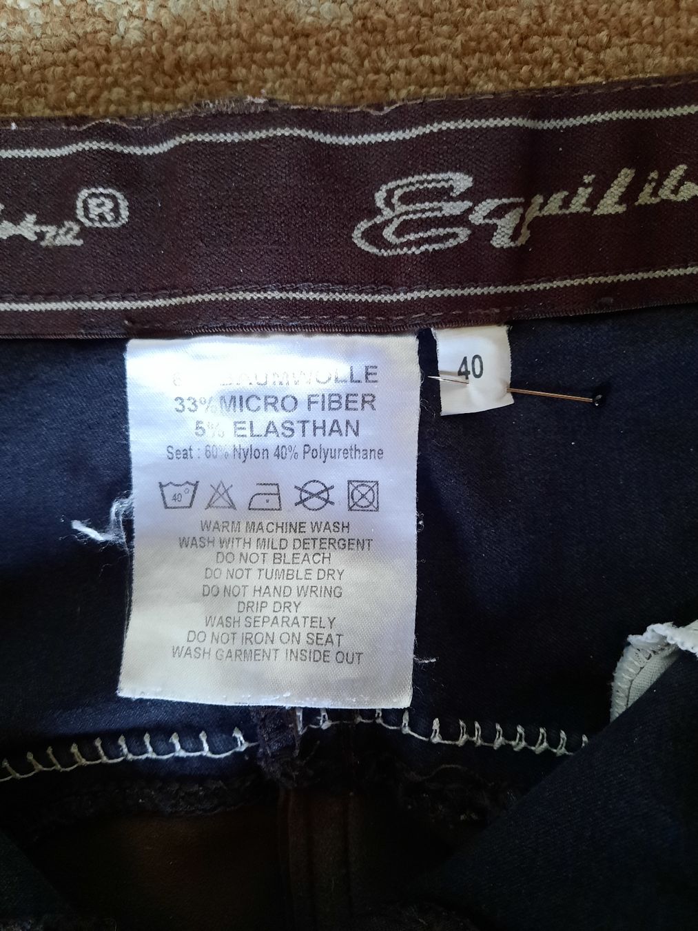 Pantaloni: Reithose Equilibre Vollbesatz Gr.40 – Usato da Nottwil venduto da mar_jqm7 4