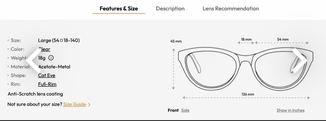 Occhiali & Lenti: Attitude transparentes Brillengestell mit Cat Eye-Form – Usato da Liebefeld venduto da mar_hb8x 2