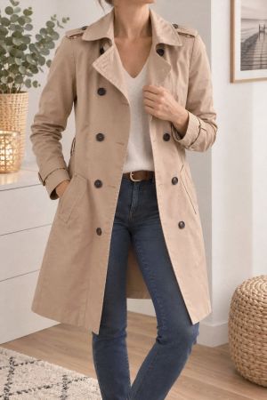 Trench-coat beige (taille S)