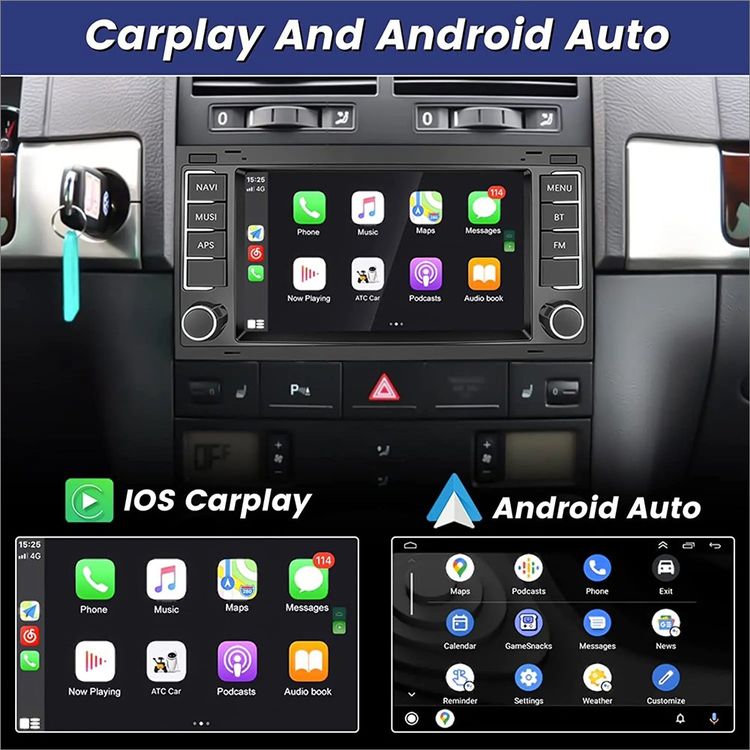 Roinvou DAB/DAB+ 4G+64GB Radio per Peugeot 3008 2009-2016 Android 15 Soporta Wireless CarPlay Android Auto, 9 Pollici Schermo per Auto con Bluetooth WIFI GPS HIFI FM/RDS SWC AHD Telecamera