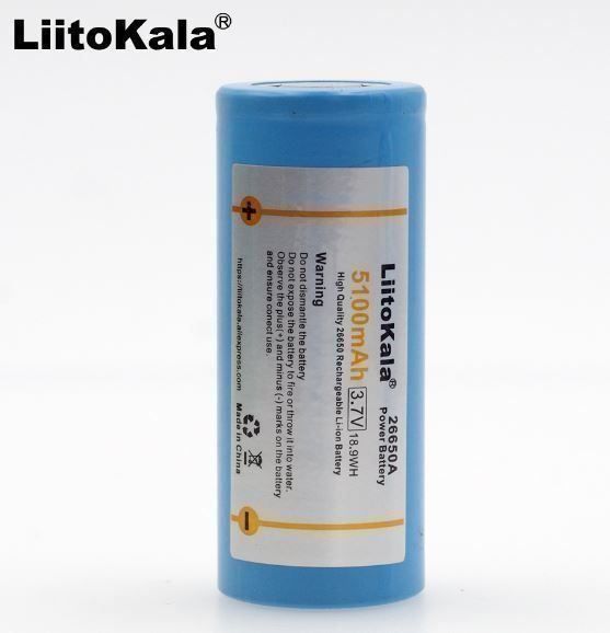Batterie: Original LiitoKala 26650 / 5100mAh Akku – Nuovo (secondo la descrizione) da Arbon venduto da Helmuth