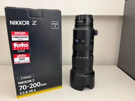 NIKKOR Z 70-200mm f/2.8 VR S Objektiv - Neupreis 2'298.00
