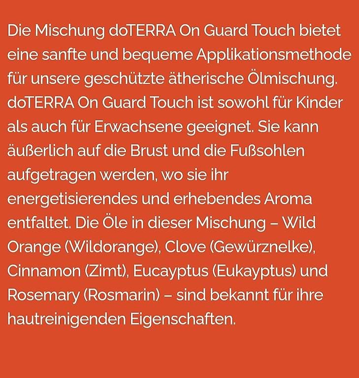 Doterra Oli essenziali: Dõterra On Guard Touch – Nuovo e nell'imballaggio originale da Lyss venduto da Infinia 1