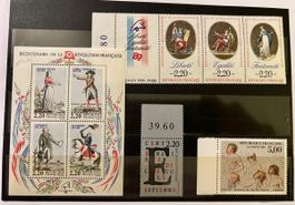 Lot de timbres Bicentenaire Révolution Française
