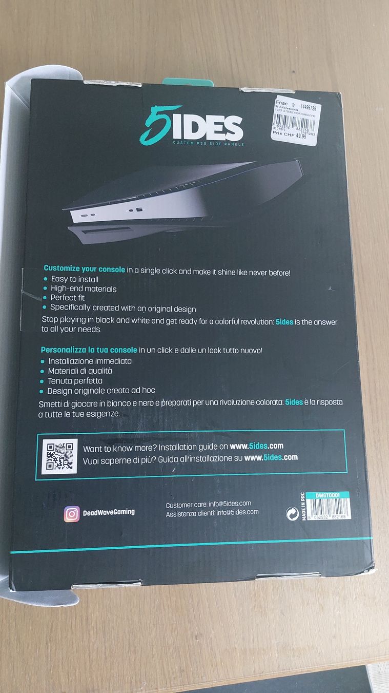 Sony Custodie protettive: PS5 cover plates – Nuovo (secondo la descrizione) da St-Maurice venduto da MEGALOBAJTER 1