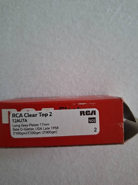 Amplificatori: 12AU7/ECC82 NOS Audio Röhre RCA Clear-Top 1958 – Nuovo (secondo la descrizione) da Utzigen venduto da TomUtz 1