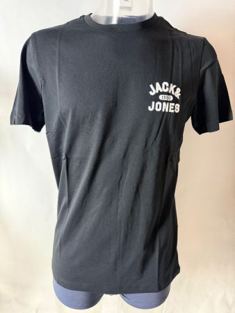 JACk & JONES, T-Shirt, Grösse L, Farbe Schwarz