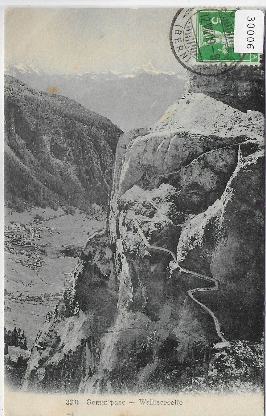 Cartoline postali: Gemmipass - Walliserroute – Usato da Ettingen venduto da Kartenplanet