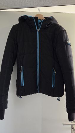 Superdry Winterjacke, Schwarz, Grösse M - Top Zustand!