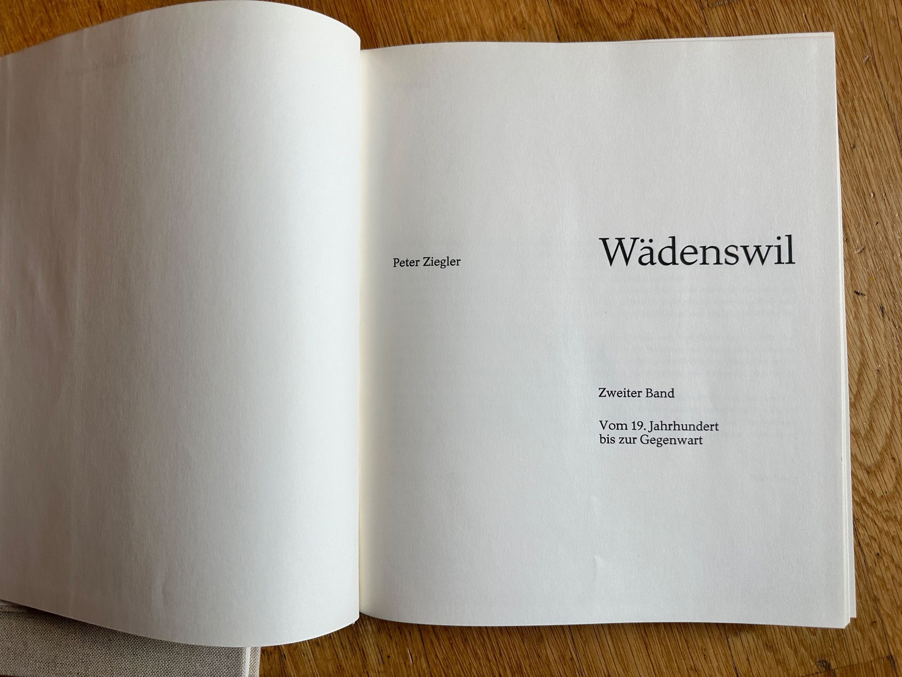Libri: Peter Ziegler: Wädenswil. 2 Bde. – Usato da Zürich venduto da allp 5