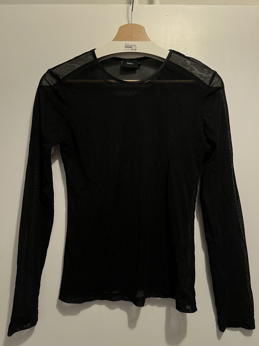 Tops: Schwarzes Meshtop, transparent, InWear – Neu (gemäss Beschreibung) aus Luzern von Woodbee44