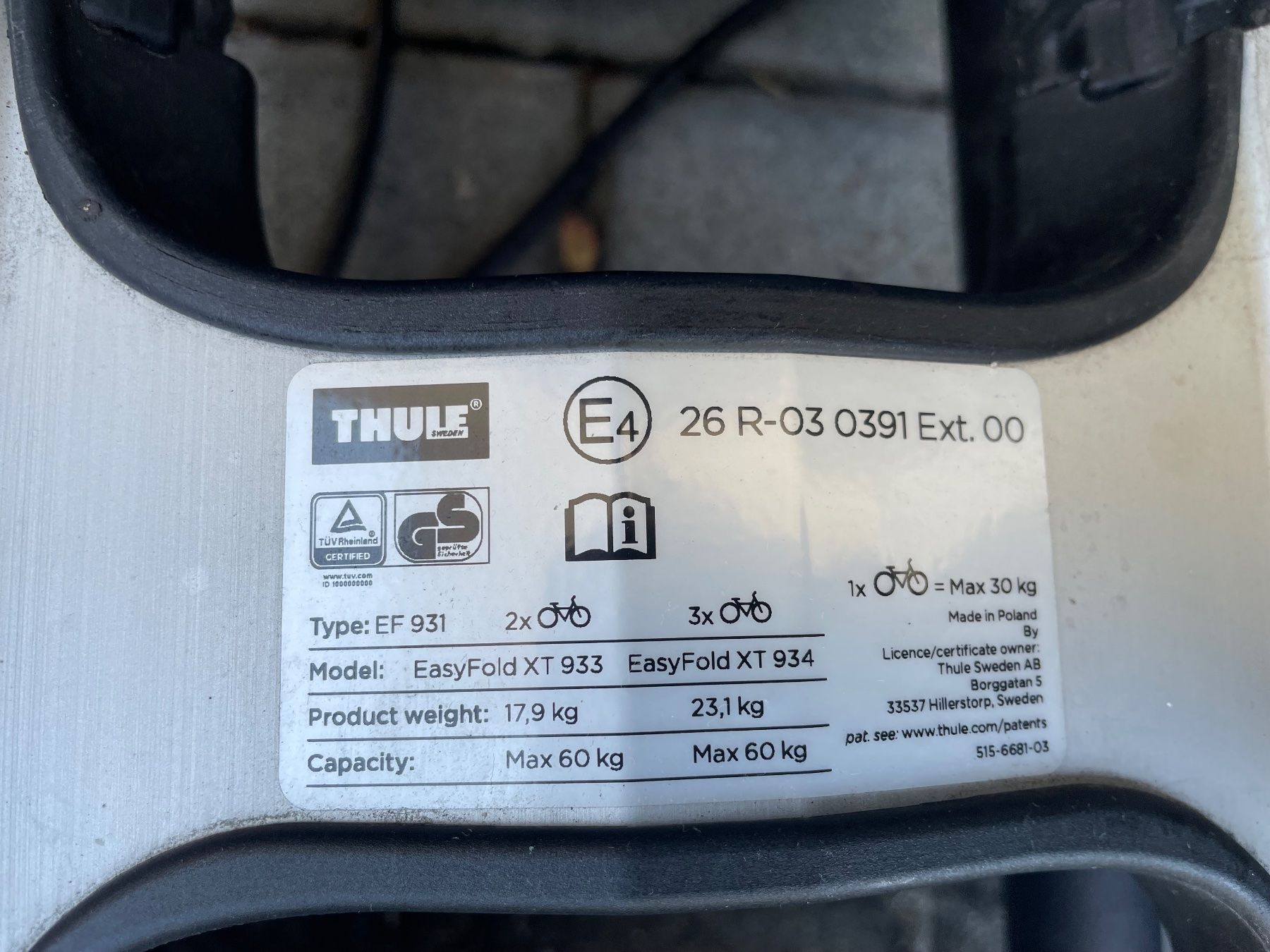 Thule Portapacchi: Thule Fahrradträger – Usato da Wetzikon venduto da Regu75 1
