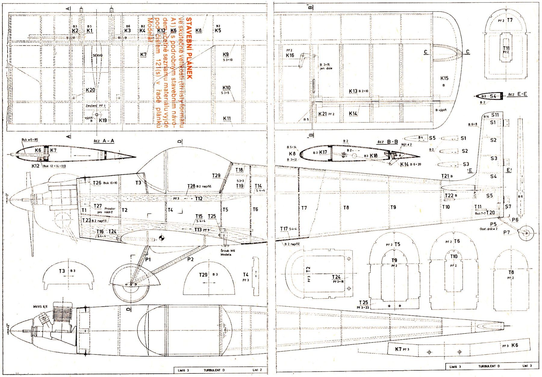 Modellismo RC: Quality Bauplan / Plan RC Scale model "Stark Turbulent" – Nuovo (secondo la descrizione) da Genève venduto da Hucotra 1