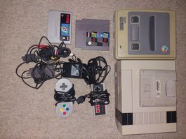 Super Nintendo und Nes Konsole