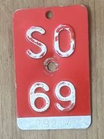 SO 69 - VELONUMMER - FAHRRADSCHILD - PLAQUE DE VELO - SO 69