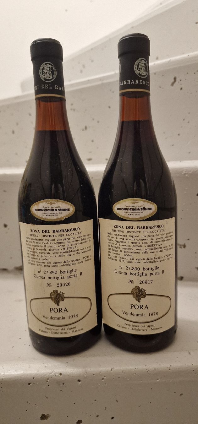 Vino: 2 Fl. Barbaresco PORA RISERVA Produttori del Barbaresco 1978 – Nuovo (secondo la descrizione) da Unterstammheim venduto da BurgundyPassion 1