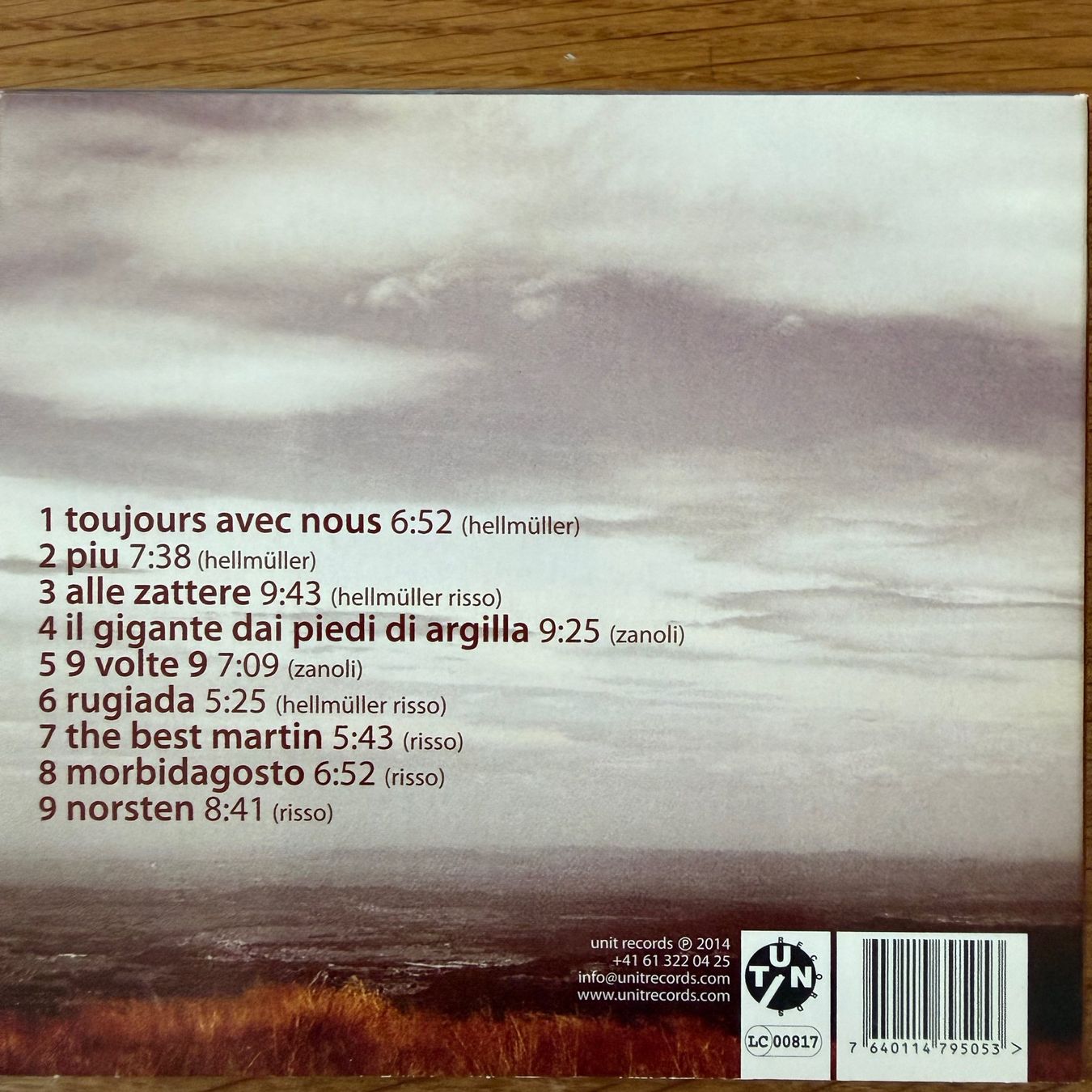 CDs: Hellmüller / Risso / Zanoli – Norsten (CD Unit Records) 2013 – Gebraucht aus Zug von Mirare9 5