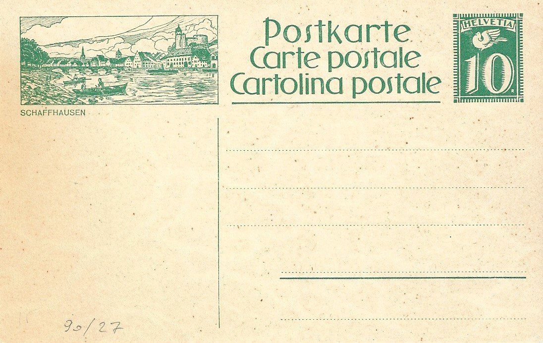 Tutti i francobolli: Carte postale [SCHAFFHAUSEN] – Nuovo (secondo la descrizione) da Belmont-Lausanne venduto da ZarRomanoff