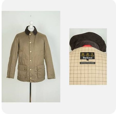 Veste BARBOUR WAX REELIN, homme magnifique. Taille L