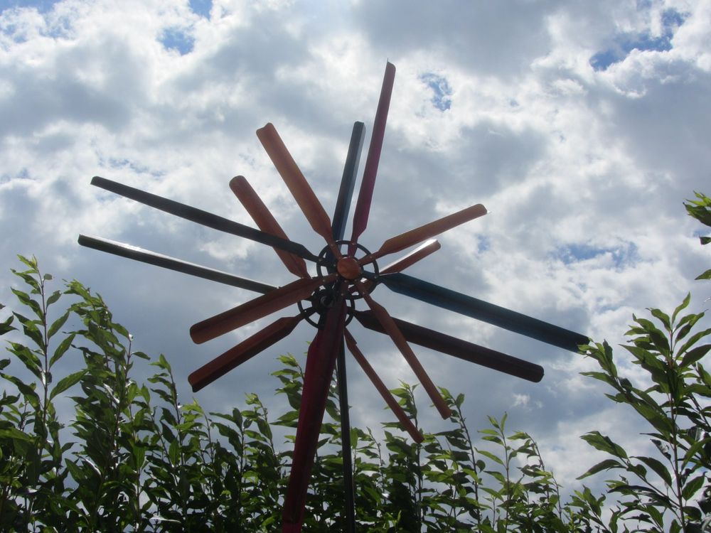 XXL 🤩Windrad Sun Garten Windrad 120 cm Durchmesser 270 hoch 1