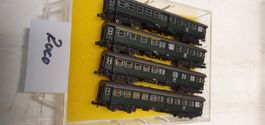 ROCO:N: 4 X DB PERSONENWAGEN GRÜN