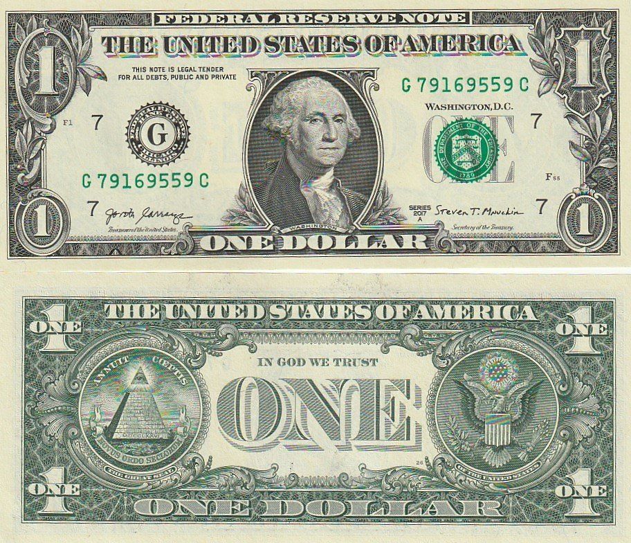 Banconote: 1 Dollar 2017 unz bankfrisch – Nuovo e nell'imballaggio originale da Gelterkinden venduto da Cakir