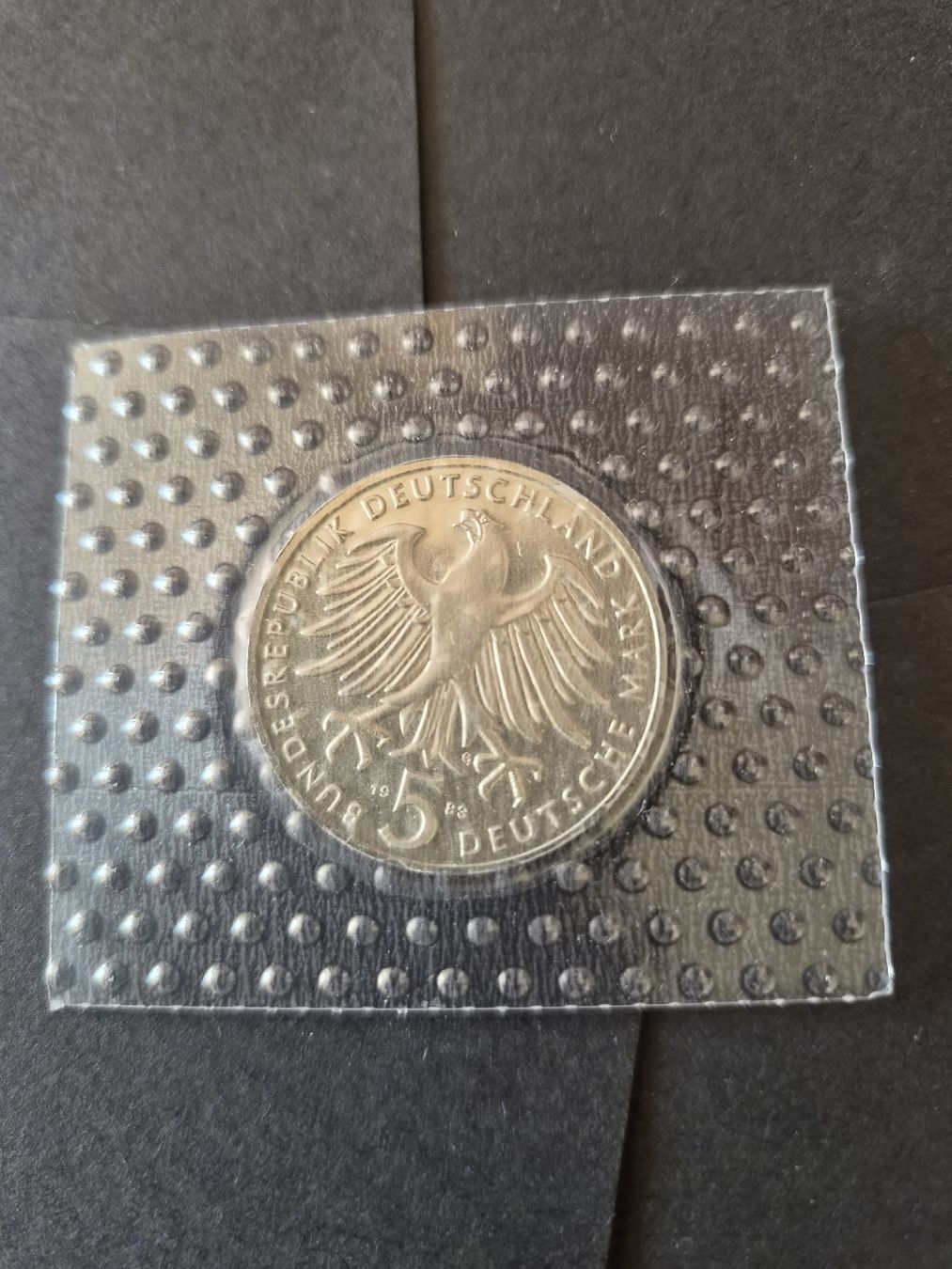 Tutti le monete: Allemagne 1983 5 mark UNC – Nuovo e nell'imballaggio originale da Versoix venduto da rucio