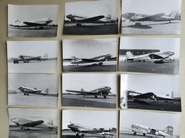 12 x Fotos von Flugzeugen (Zivil) (Aviatik Lot 9)